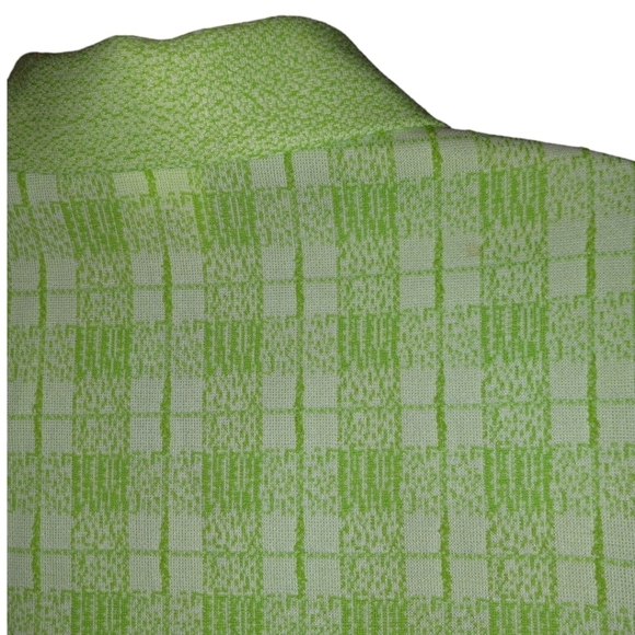 Rare NWT VINTAGE 1963/64  ILGWU BRIGHT GREEN DOUBLE KNIT PULLOVER - Picture 4 of 9